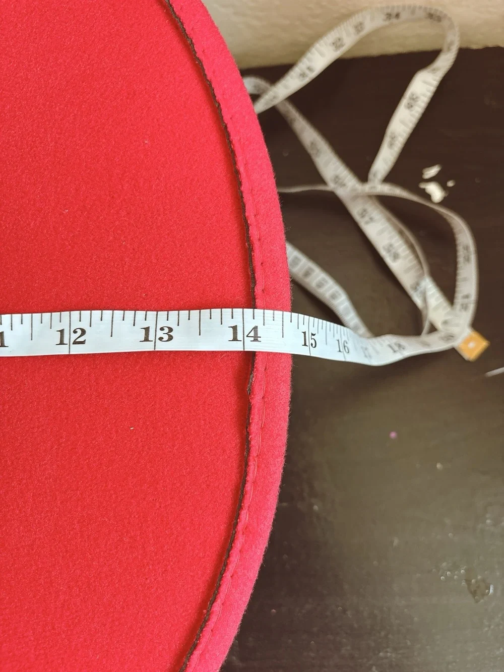 Red Fedora Hat - Classic Women's Felt Fedora - Picture 5 of 6
